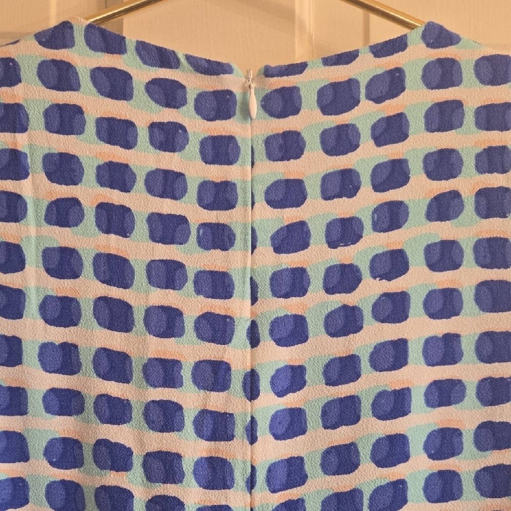 Kate Spade Blue and White Patterned Blouse - Picture 8 of 8